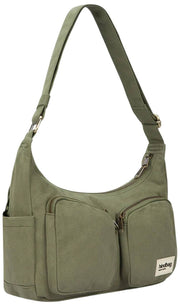 Borsa a tracolla multitasche Hindbag Emile - verde oliva