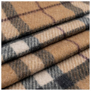 Sciarpa con nappe e quadri scozzesi Dents - Beige