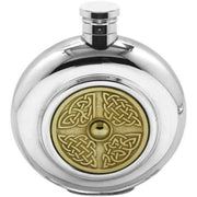 english-pewter-company-6oz-celtic-disc-flask---silvergold-34473097