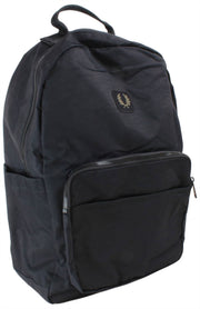 Zaino Fred Perry in nylon piegato - nero
