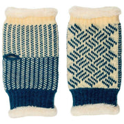 Scaldapolsi lavorati a maglia Elie Beaumont - Teal Basketweave
