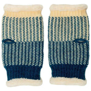 Scaldapolsi lavorati a maglia Elie Beaumont - Teal Basketweave
