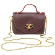 Borsa mini Bambou Elie Beaumont - Borgogna