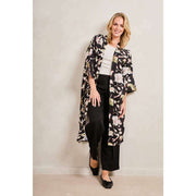 Kimono lungo Elie Beaumont Serendipity - Prato nero