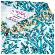 Sovracamicia Serendipity di Elie Beaumont - Blu acqua barocco