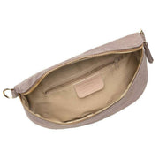 Borsa a tracolla grande in pelle scamosciata Elie Beaumont - Beige visone