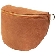 Borsa a tracolla grande in pelle scamosciata Elie Beaumont - Marrone chiaro