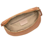 Borsa a tracolla grande in pelle scamosciata Elie Beaumont - Marrone chiaro