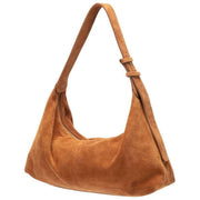 Borsa morbida in pelle scamosciata Elie Beaumont - Marrone chiaro