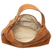 Borsa morbida in pelle scamosciata Elie Beaumont - Marrone chiaro