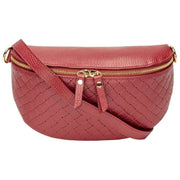 Borsa a tracolla in tessuto Elie Beaumont - Rosso sangue di bue