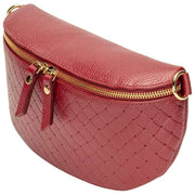 Borsa a tracolla in tessuto Elie Beaumont - Rosso sangue di bue
