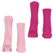 Esprit Basic Tennis 2 Pack Socks - Pink