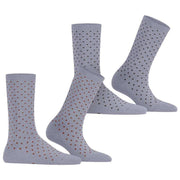 Esprit Fine Dot 2 Pack Socks - Blue Fog