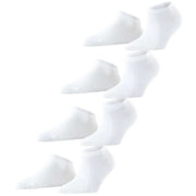 Esprit Solid Sneaker 4 Pack Socks - White