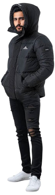 Helvetica Mountain Pioneers Giacca parka con cappuccio Barnes - nera