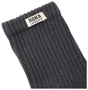 Calzini Roka Windsor Solid Crew - Nero sbiadito