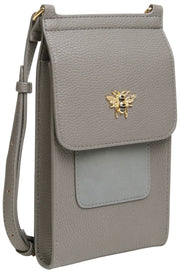 Borsa a tracolla Alice Wheeler London Mini Bloomsbury - Grigio ardesia