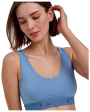 Bralette a bustino in confezione da 2 Falke Daily Comfort - blu/beige