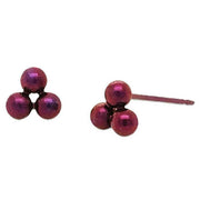 ti2-titanium-small-triple-bead-stud-earrings---brown-34330660