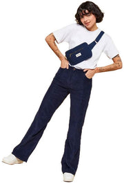 Borsa del sedere rettangolare Hindbag Harry - blu navy