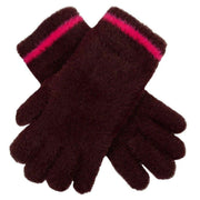 dents-feather-yarn-knitted-gloves---burgundypink-34477789