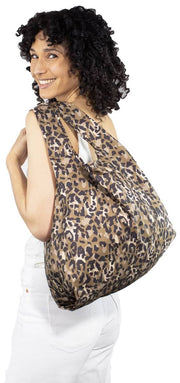 Kind Bag London Medium riutilizzabile Borsa - Leopard Brown