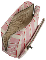 Borsa da toilette Hindbag Alix extra large - strisce rosa/rosse