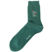 Falke Cosy Wool Ho Ho Ho Socks - Green