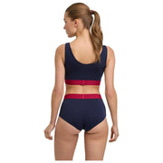 Confezione da 2 bralette bustier Falke Daily Comfort Print - Nero/Rosso
