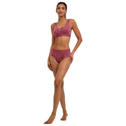 Bralette bustino in confezione da 2 con stampa Falke Daily Comfort - rossa