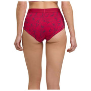 Slip a vita bassa Falke Daily Comfort Print, confezione da 2 - nero/rosso