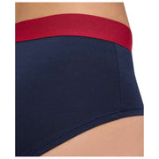 Slip a vita bassa Falke Daily Comfort Print, confezione da 2 - nero/rosso