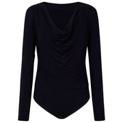 Body con slip Falke Daily Drape - nero