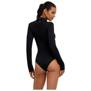 Body con slip Falke Daily Polo - nero