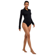 Body con slip Falke Daily Polo - nero