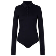 Body con slip Falke Daily Polo - nero