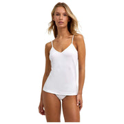 Top spaghetti senza cuciture Falke Daily - bianco