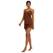 Top chemise Falke Delicate Touch - Marrone cervo