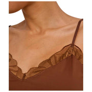 Top chemise Falke Delicate Touch - Marrone cervo