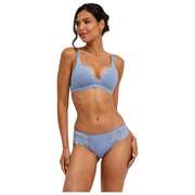 Reggiseno Falke Delicate Touch High Apex - Acciaio blu