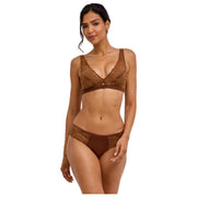 Bralette a triangolo Falke Delicate Touch - Marrone cervo