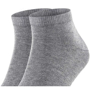 Falke Happy 2 Pack Sneaker Socks - Light Grey Mel