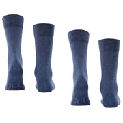 Falke Happy 2 Pack Socks - Navy Mel