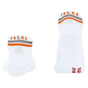 Falke RU4 Endurance Reflect Running Short Socks - White/Orange