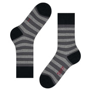 Falke Sensitive Mapped Line Socks - Black