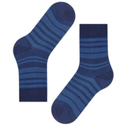 Falke Sensitive Sunset Stripe Socks - Space Blue