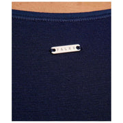 Body Falke Timeless in cotone con girocollo - Blu spazio