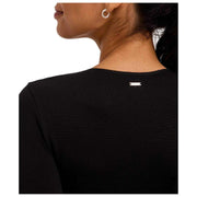 Body Falke Timeless in cotone girocollo - Nero