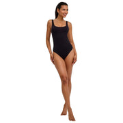 Body Falke Timeless in cotone con canotta - Nero